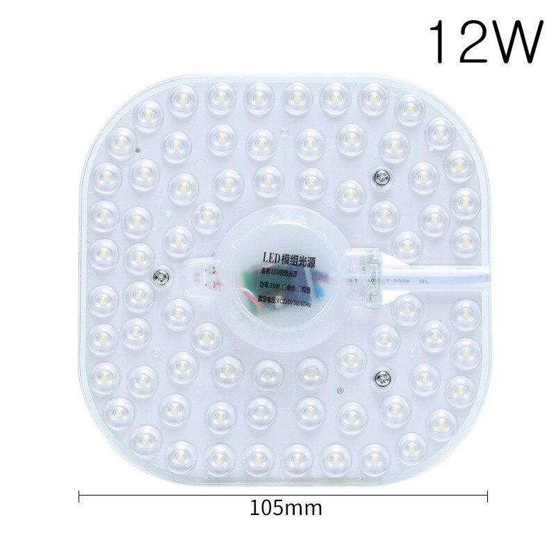 50W 36W 24W 18W 12W LED anello pannello cerchio luce SMD LED rotondo soffitto bordo lampada circolare AC 220V 230V 240V LED downlight: Square 12W / Cold White