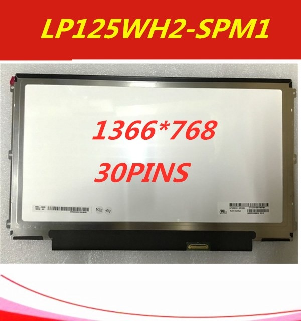 12.5 "LED Lcd-scherm IPS Beeldscherm Laptop Panel Voor LP125WH2-SPM1 LP125WH2 (SP) (M1) 1366x768 30PIN