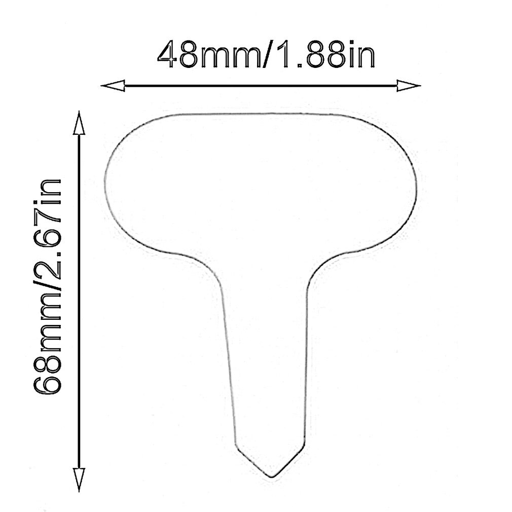 100Pcs Plastic T-type Garden Tags Ornaments Plant Flower Label Nursery Thick Tag Markers for Plants Garden Decoration