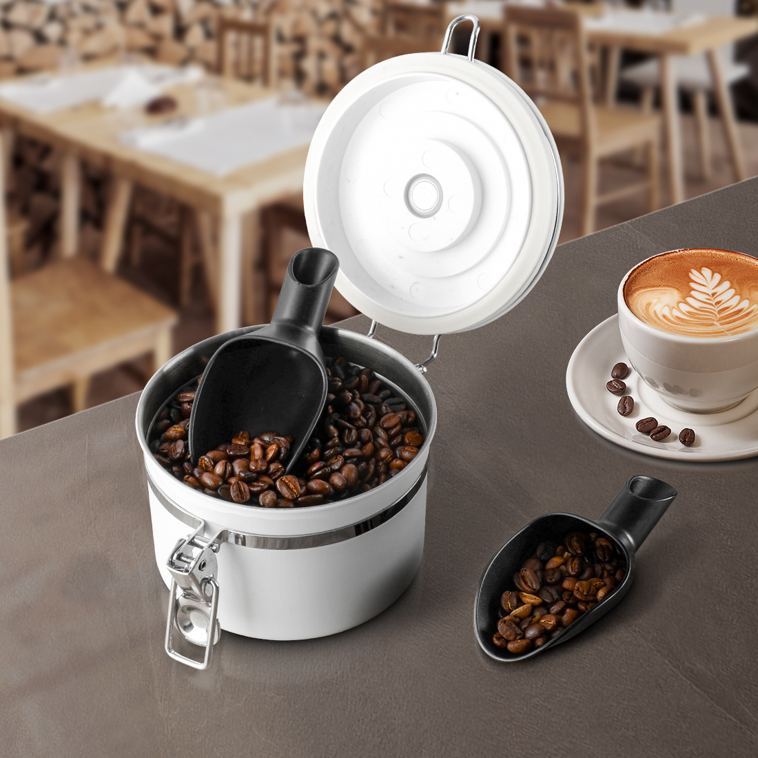 Cafemasy Koffieschep 20G Maatscheptrechter Koffiebonen Meetgereedschap Multifunctionele Koffie Lepel Koffie Accessoires