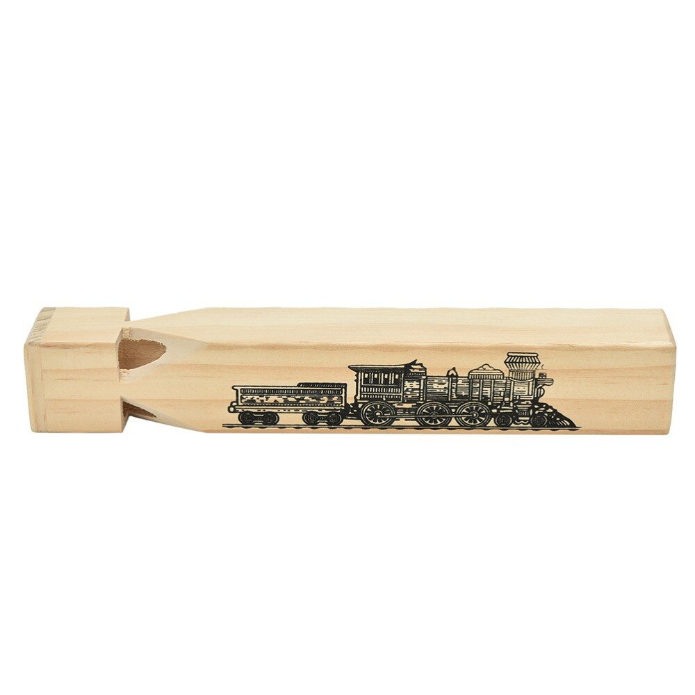 1Pcs Kinderen Traditioneel Speelgoed Houten Trein Fluitje Kids Orff Muziekinstrument Speelgoed
