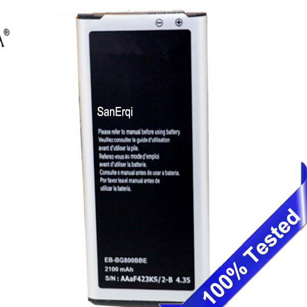Voor Samsung GALAXY S5 mini batterij G870 SM-G800F SM-G800H S5 MINI 2100mAh EB-BG800BBE telefoon Batterij SanErqi