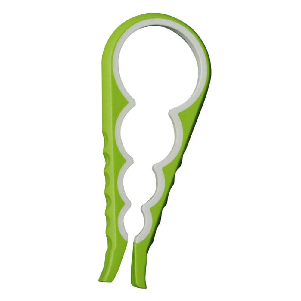 Jar Fles Cover Kalebas-vormige 4 in 1 Key Multifunctionele Blikopener Keuken Tool Multifunctionele Multifunctionele Opener Kitch: Green 