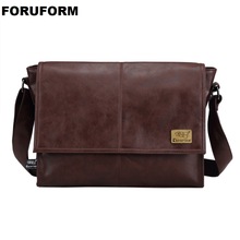 Handtaschen männer 14 Zoll Laptop Tasche Männlichen PU Leder Messenger Bags Männer Reise Schule Taschen Freizeit Schulter Taschen freies Schiff