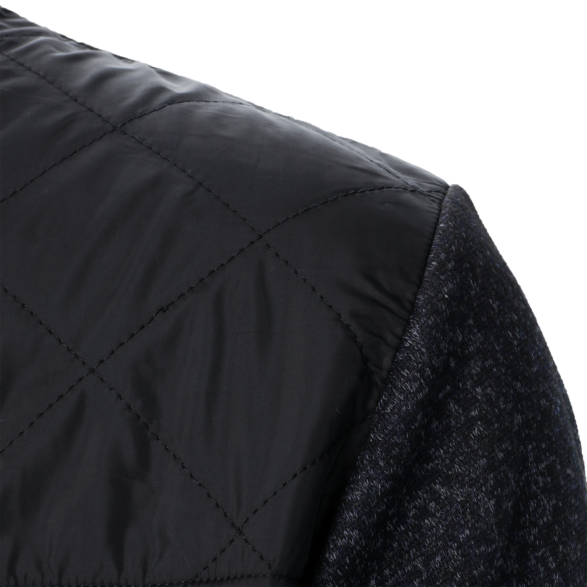 Manteau pull à col montant pour hommes, rayé, à carreaux, avec fermeture éclair, couleur, automne/hiver
