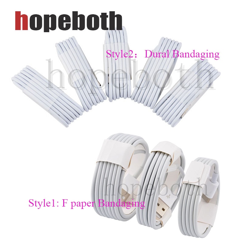 20pcs/lot USB Cable For iP x 8 7 6 Plus IOS 9 10 White Charging Data Sync Phone Cable For 5 5s 8pin Wire 1M 3FT