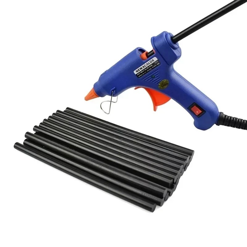 Barras de pegamento termofusible para coche, reparación de abolladuras de carrocería, herramientas extractoras de fuerte adherencia, barra de pegamento termofusible negra, tiras de reparación de eliminación sin pintura