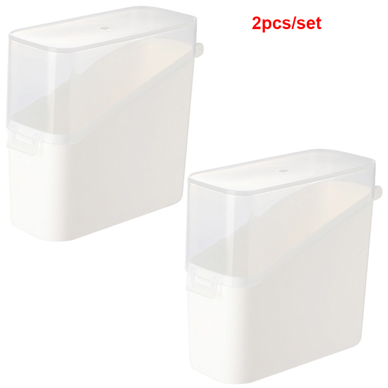 Kühlschrank Müsli Käsebox Organizer fallen Lebensmittelbehälter Küche Kühlschrank Kaffee Aufbewahrungshalter Frisches Gemüse Obstkorb: Licht Grau