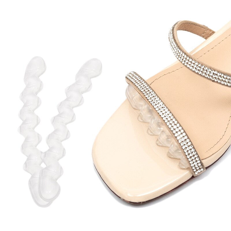 Antislip Siliconen Stickers Pads Voor Vrouwen Hoge Hakken Flip Flop Sandalen Stop Slip Inlegzolen Voor Schoenen Gel Voorvoet inserts Voet Pad: Anti-Skid Style 1