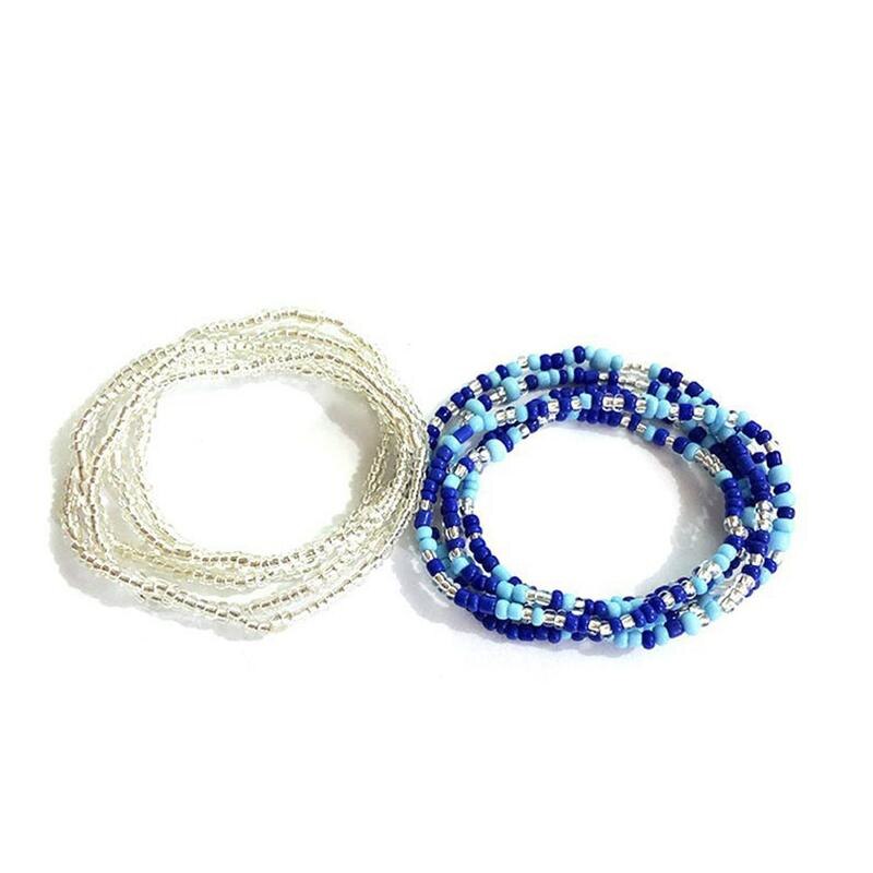 Bikini Ketting Buik Handgemaakte Rijst Kralen Taille Keten: E