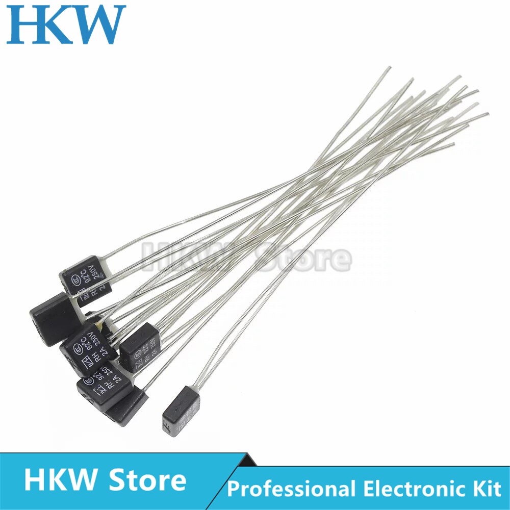 Temperature Fuse Fan Motor 2A 250V RH 92 95 102 105 110 115 120 125 130 135 140 145 150 degree LED Thermal Fuses Fusiable