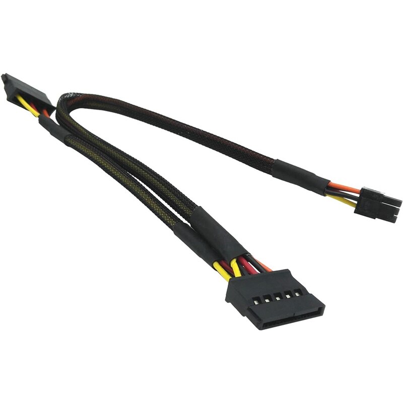 Mini 6Pin to 15Pin X2 SATA Power Cable Cord for DELL Vostro 3650 3653 3655 Desktop Computer HDD SSD Expansion Cable