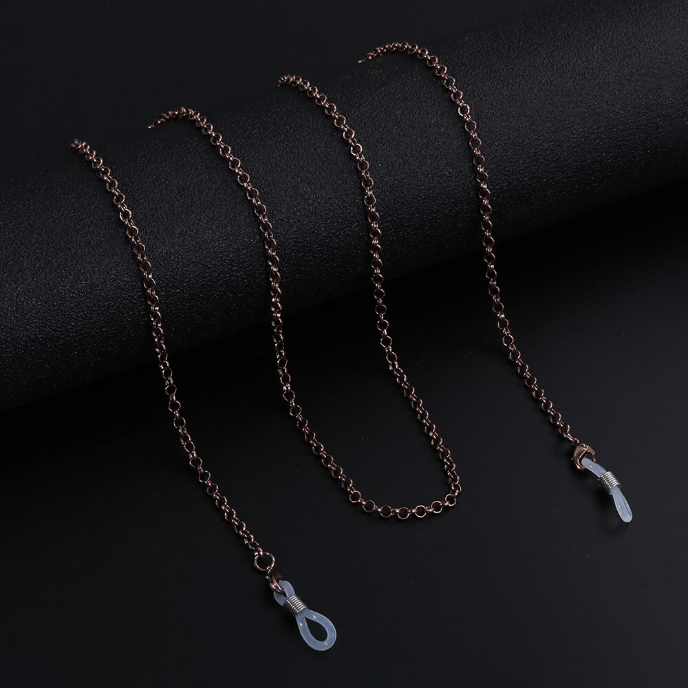 Tyylikkäät lukulasit, ketjulliset metalliset aurinkolasit, vintage-narut, rento helmikoristeinen silmälasikaulakoru, silmälasiasuste: 12