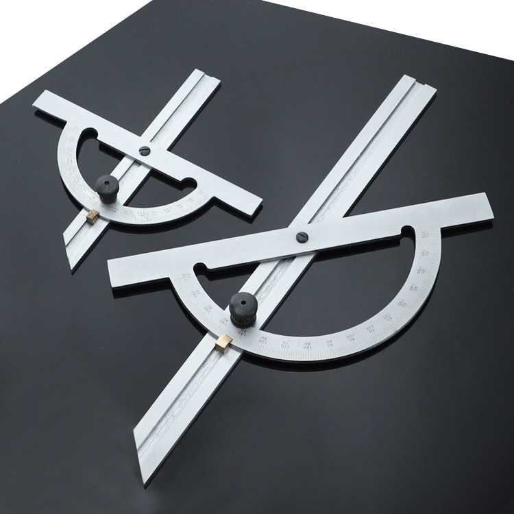 Carbon Steel Adjustable Protractor Angle Finde Sliding Ruler Tool Gauge Measuring Tool