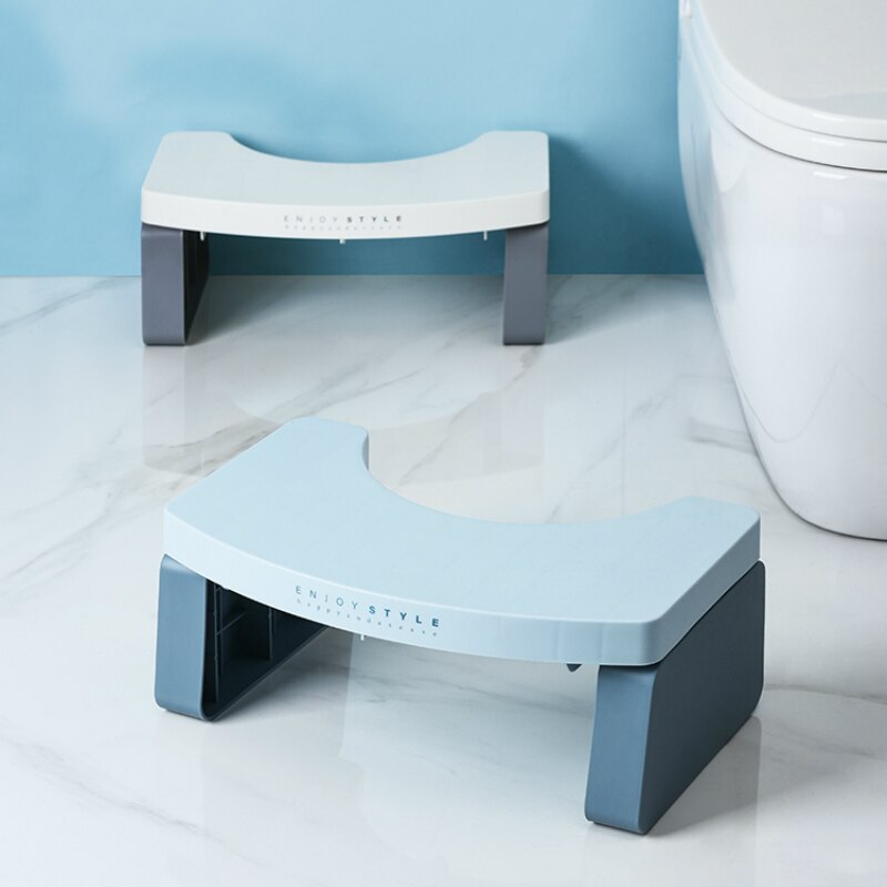 Plegable baño taburete para ponerse en cuclillas antideslizante aseo escabel Anti estreñimiento taburetes portátil paso para baño . Exclusivo.