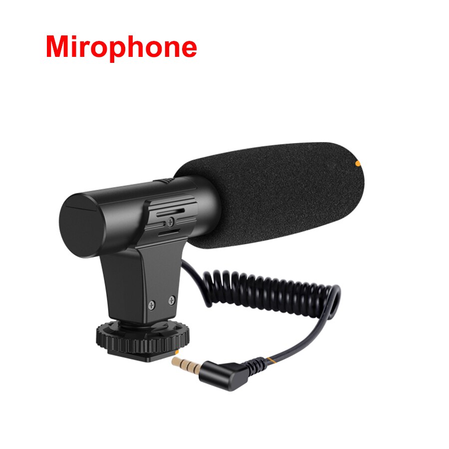 MAMEN Smartphone & Camera Vlogging Studio Kits Video Shooting Photography Suit with Microphone LED Fill Light Mini Tripod: Only microphone