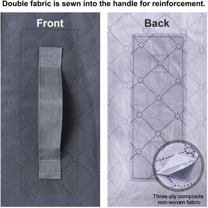 2 Stuks Opvouwbare Onder Bed Zakken Grote Onder Bed Opslag Dozen Dikke Ademend Underbed Kleding Opbergzakken Ritssluiting Organizer