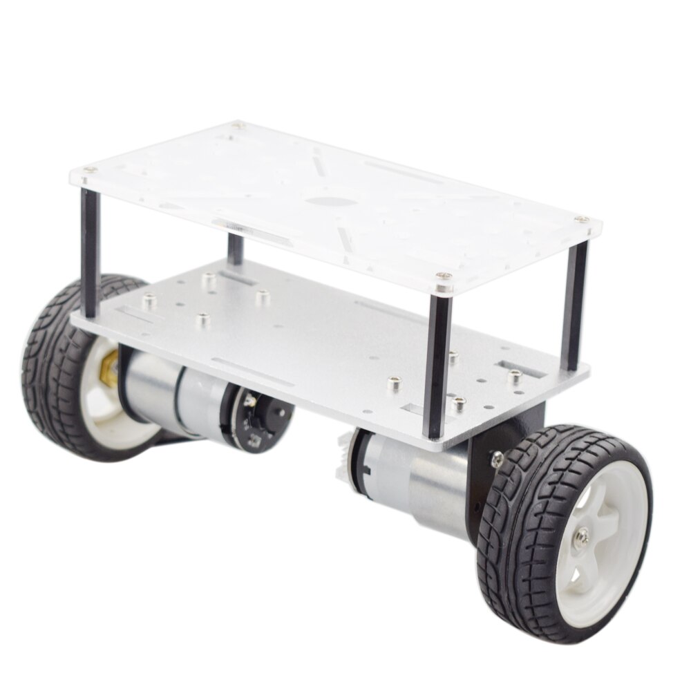 Cheaspest Dubbele Chassis Arduino 2WD Self Balancing Robot Auto Kit Met 2 Stuks Encoder Motor Voor Raspberry Pi Diy Stuurpen speelgoed Delen: double chassis