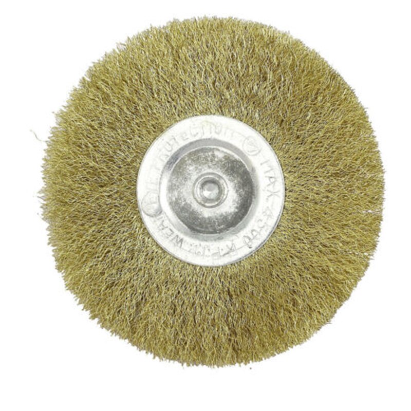 1pcs 100mm Steel Wire Wheel With Shank Metal Cleaning Rust Removal Sanding Polishing Rotary Brush For Mini Drill Rotary Tool