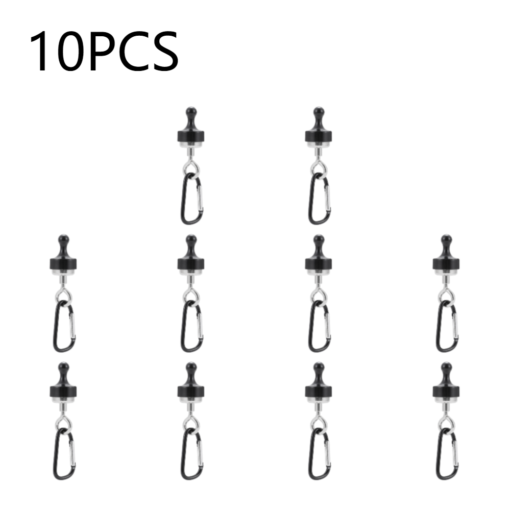 1-10pcs Magnetic Lanyard Clip Pulling Force Hanging Carabiners Heavy Duty Multipurpose for Outdoor Hanging Camping Light: VIOLET/紫罗兰