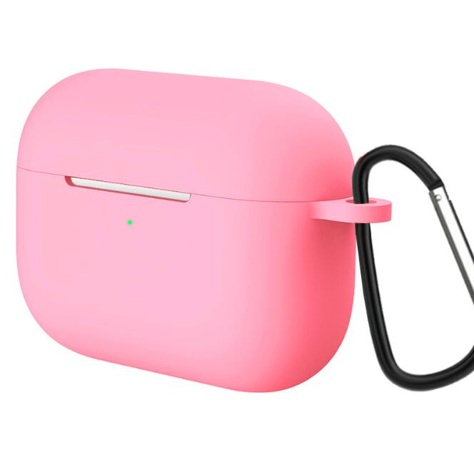 Ultra-dünne Silikon Fall Für Apple Airpods Pro Kopfhörer Fall Drahtlose Bluetooth Headset Abdeckung Stoßfest Tasche Für Air schoten pro 3: pink