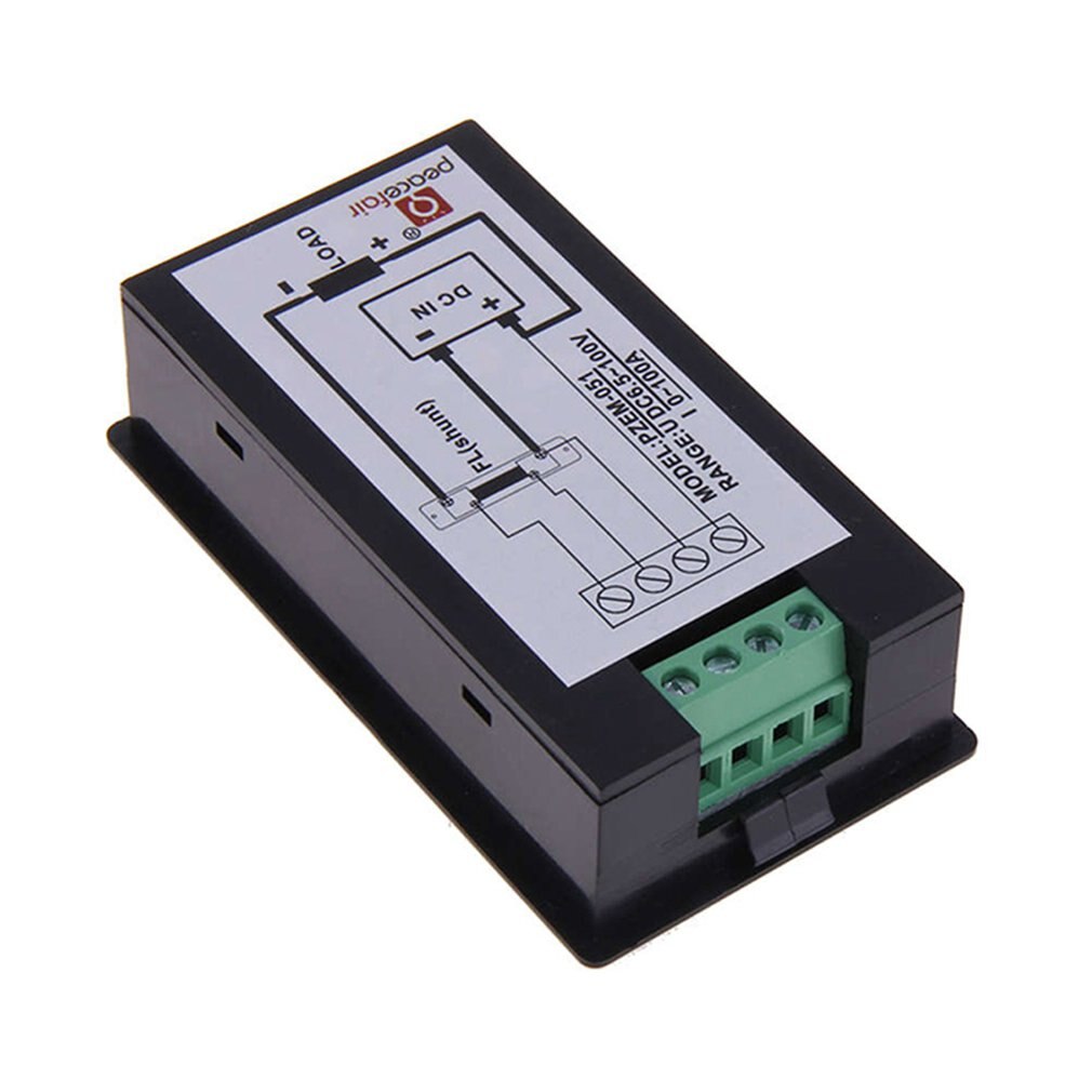 DC voltage current power meter 100A current shunt 4 in 1 meter With overload alarm function Large-screen LCD