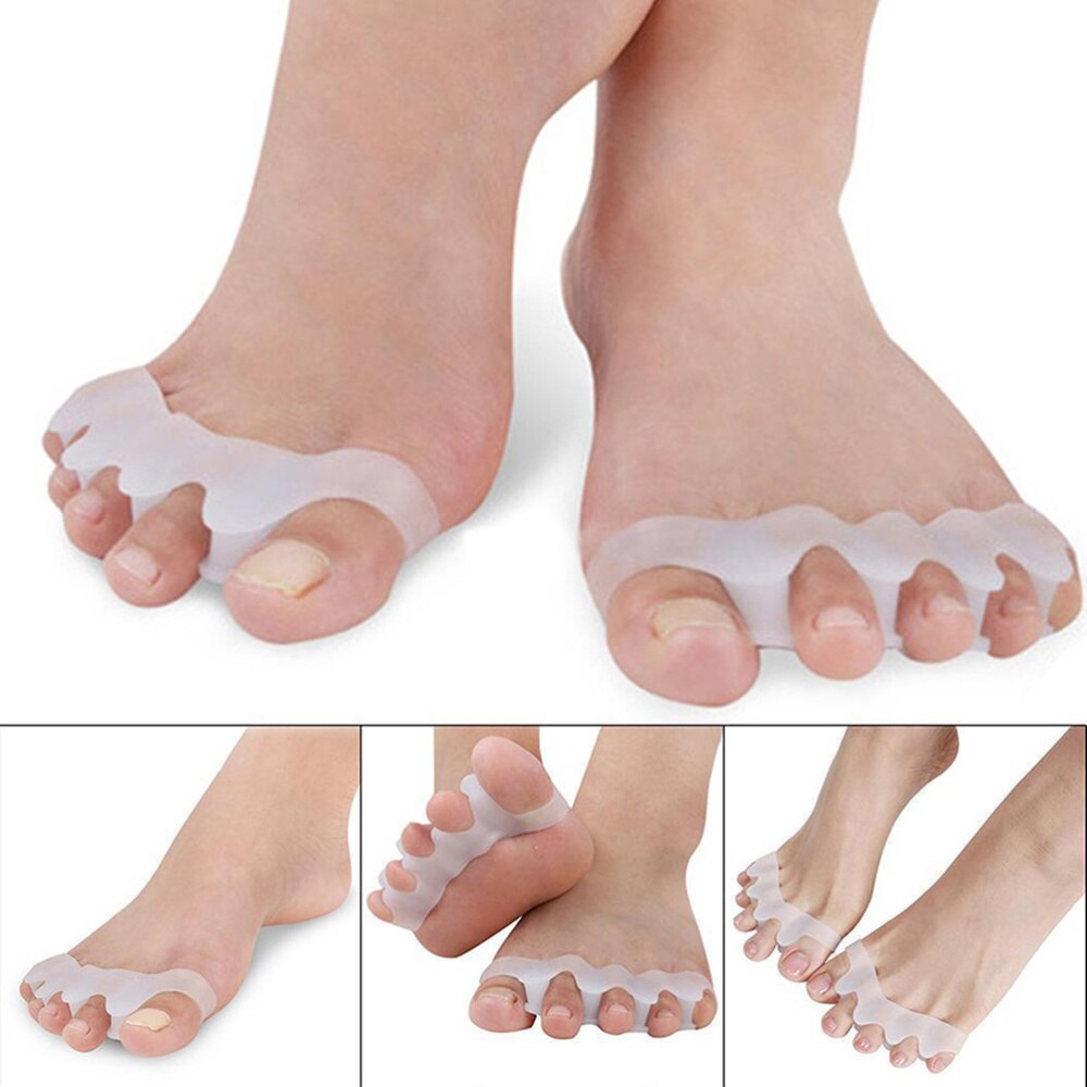 Pair of Toe Spacers Rubber Toe Stretchers for Sports Activities Yoga Practice & Running for Men and Bunion Pain Relief Toe