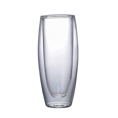 300 ml håndlavede varmebestandige dobbeltlags glas kaffe te drikke kop isoleret gennemsigtigt high-end rødvinsglas: Default Title