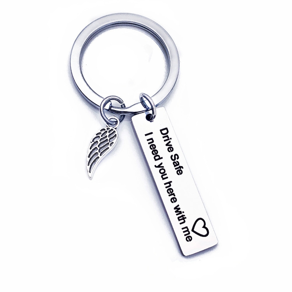 Paar Auto Keychain Nette Männer Frauen Schlüsselanhänger Edelstahl Anhänger Schlüssel Zubehör Liebe Schlüssel Ring Benutzerdefinierte Stick Sicher Schlüssel Kette: 10