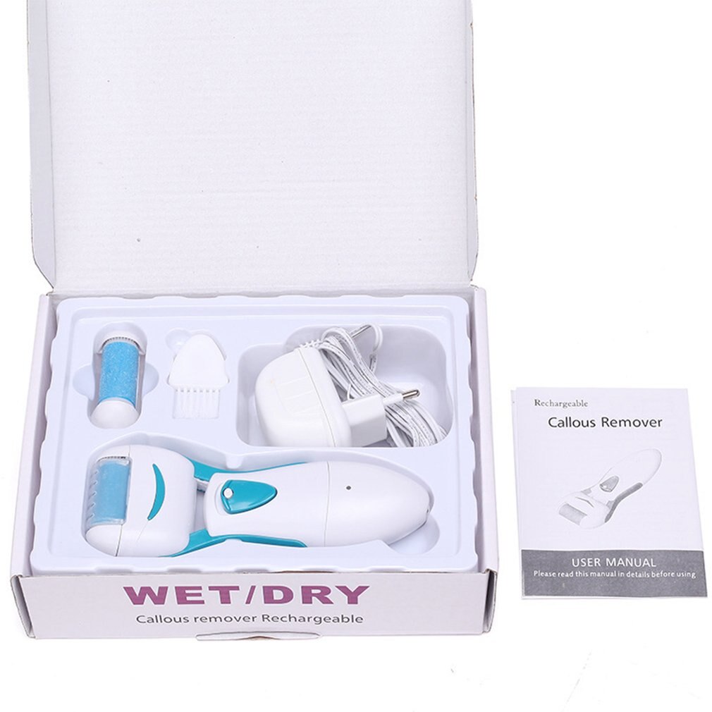 Oplaadbare elektrische voetschraper om dode huidcellen te verwijderen voetpedicure om over te gaan op oud afwasbaar water