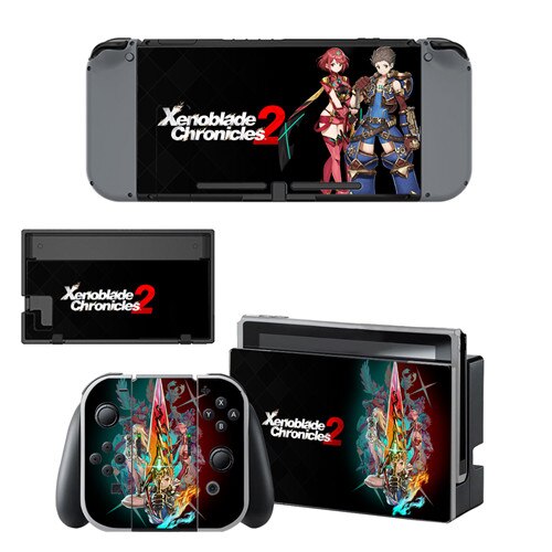 Xenoblade Chronicles 2 piel etiqueta engomada vinilo para conmutador nintendo pegatinas pieles para Nintend interruptor NS consola de mandos Joy-Con: YSNS1023