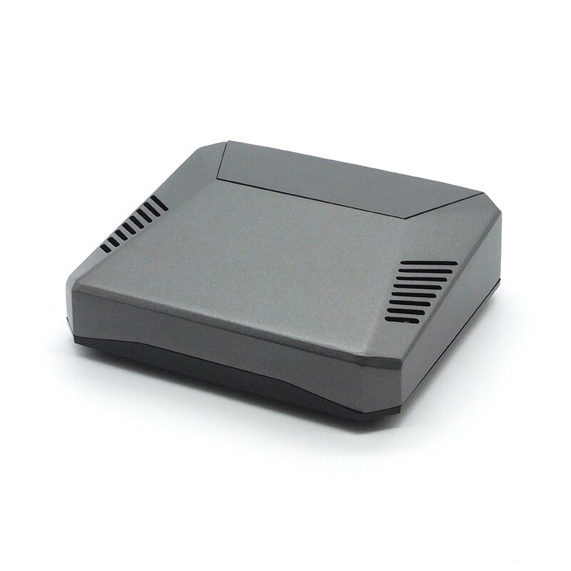 Raspberry Pi ABS Case Plastic Cover Shell Single Dual Cooling Fan Gray Silver For Raspberry Pi 4 B Model Raspberri Pi Cases