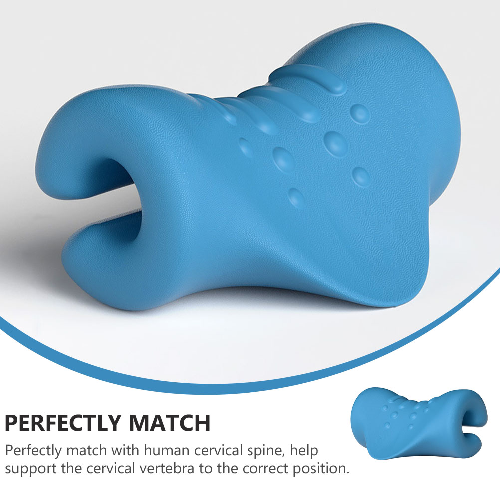 1pc Bed Ergonomic Cervical Support Neck Support Cervical Traction Pillow Massager