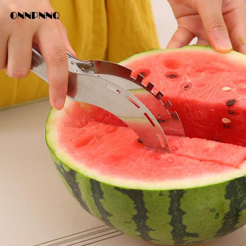 Roestvrijstalen watermeloensnijder, droger voor fruitsnijder, watermeloenmes, groentesnijders, keukengadgets, kookgereedschap