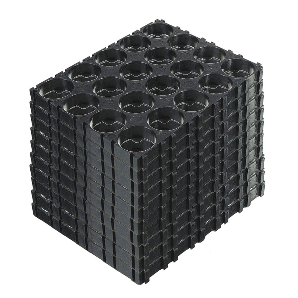 10/20/30/40/50 Pcs 4X5 Black Cell 18650 Batterijen Spacer Houders Uitstraalt Shell Plastic beugel Plastic Warmte Houder