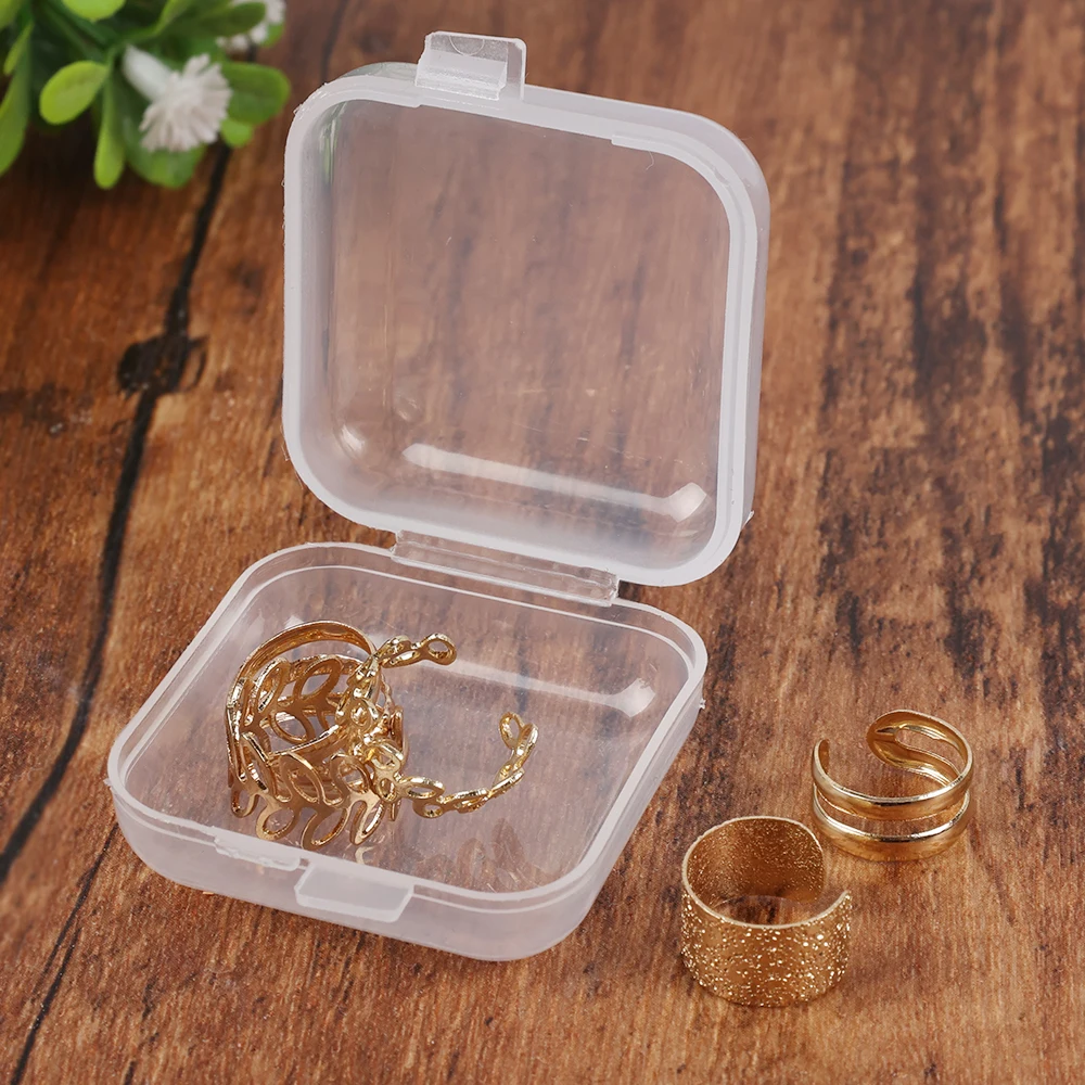 36 Stuks Clear Plastic Containers Transparante Kralen Opslag Containers Doos Sieraden Opbergdoos Case Kleine Items Kralen Sieraden