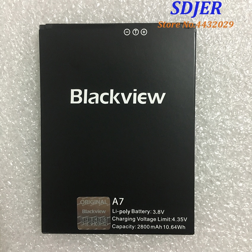 100% Blackview A7 Batterij 2800Mah Back Up Battery Vervanging Voor Blackview A7 Dual Smart Phone
