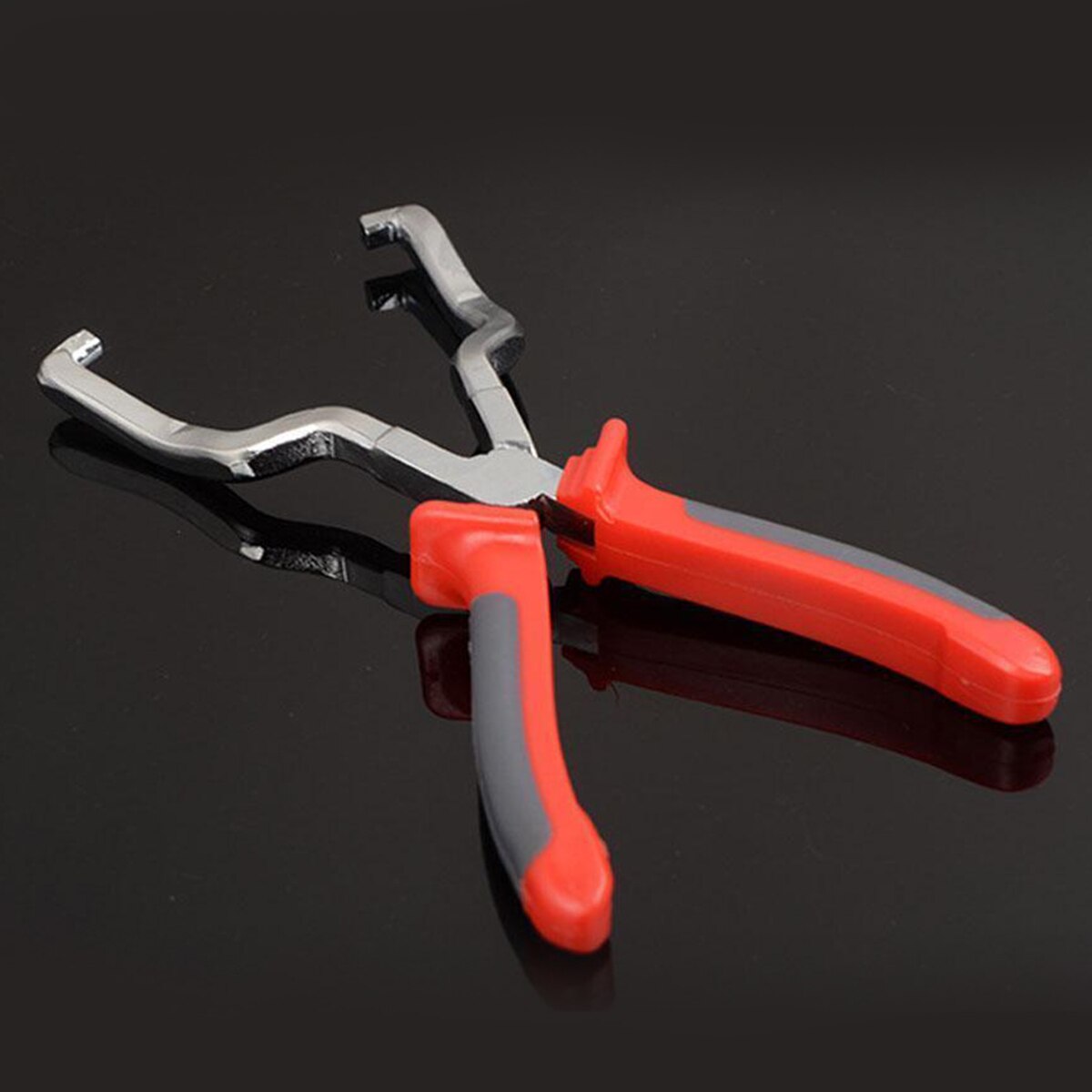 Stainless Steel Fuel Line Petrol Clip Pipe Hose Release Disconnect Removal Pliers Tool Rubber Grip