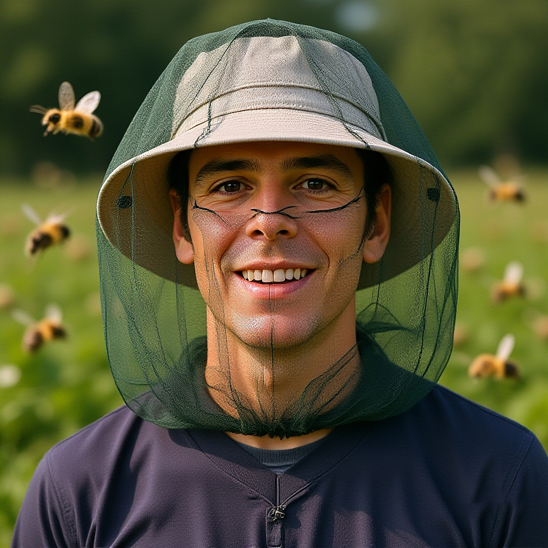 Pesca anti mosquito inseto chapéu de pesca chapéu bug malha cabeça net protetor facial acampamento pára-sol chapéus viagem ao ar livre acampamento