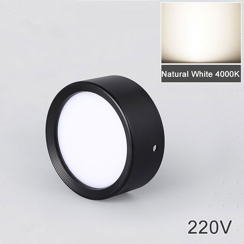 Opbouw 12W 9W 7W 15W Led Downlight Plafond Lampen Ultradunne Driverless Led Spot Lights 220V Plafond Armaturen Verlichting