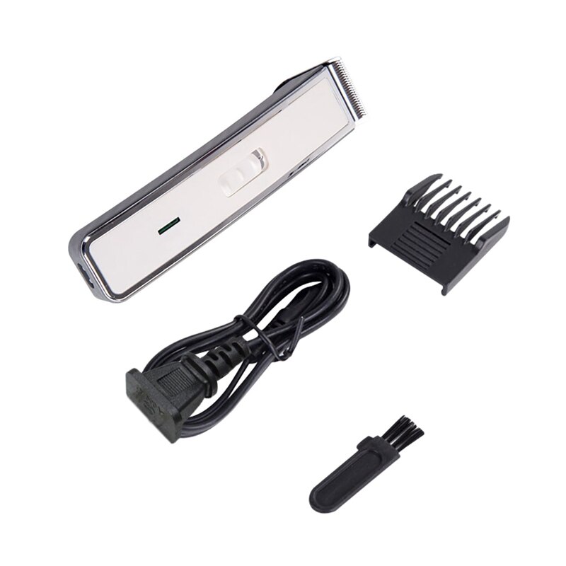 Hair Clipper Charged Electric Push-Clipper Hairdresser Household Mini Hairdresser Shaver Beard Cutting Machine EU Plug(White): Default Title