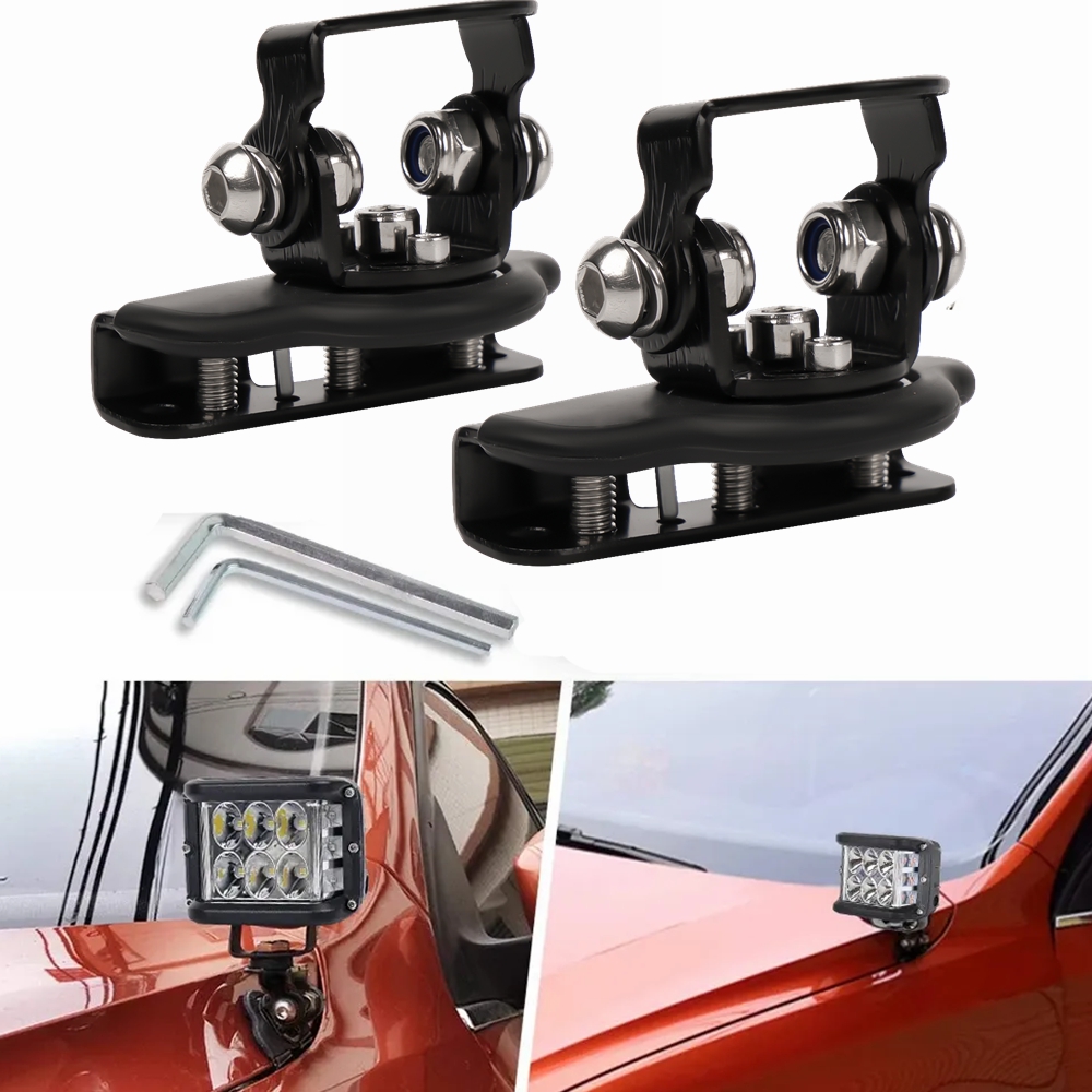 Soporte de montaje de luz de trabajo LED, abrazadera para todoterreno, SUV, ATV, 4WD, Universal, 4x4, accesorios para automóvil, soporte de foco