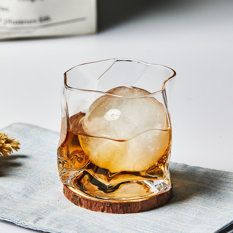 Krystal uregelmæssig japansk whisky glas fremmed vinglas japansk formet ølglas kop klassisk krystal spiritusglas