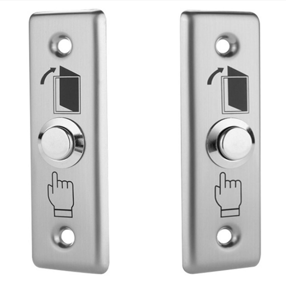 Stainless Steel Exit Button Push Switch Door Sensor Opener Release For Magnetic Lock Access Control Home Security Protection