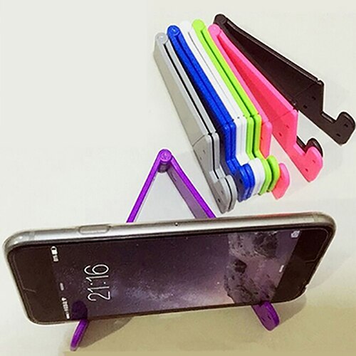 V-Shaped Universal Foldable Mobile Cell Phone Stand Holder for Smartphone & Tablet Adjustable Support Phone Holder