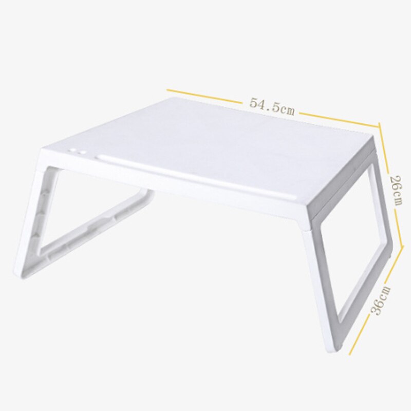 Nowe łóżko biurko składane podstawka robić laptopa uchwyt stół robić nauki biurko plastikowe składane biurko komputerowe na kanapa z funkcją spania herbata służąca podstawa stołu: biały