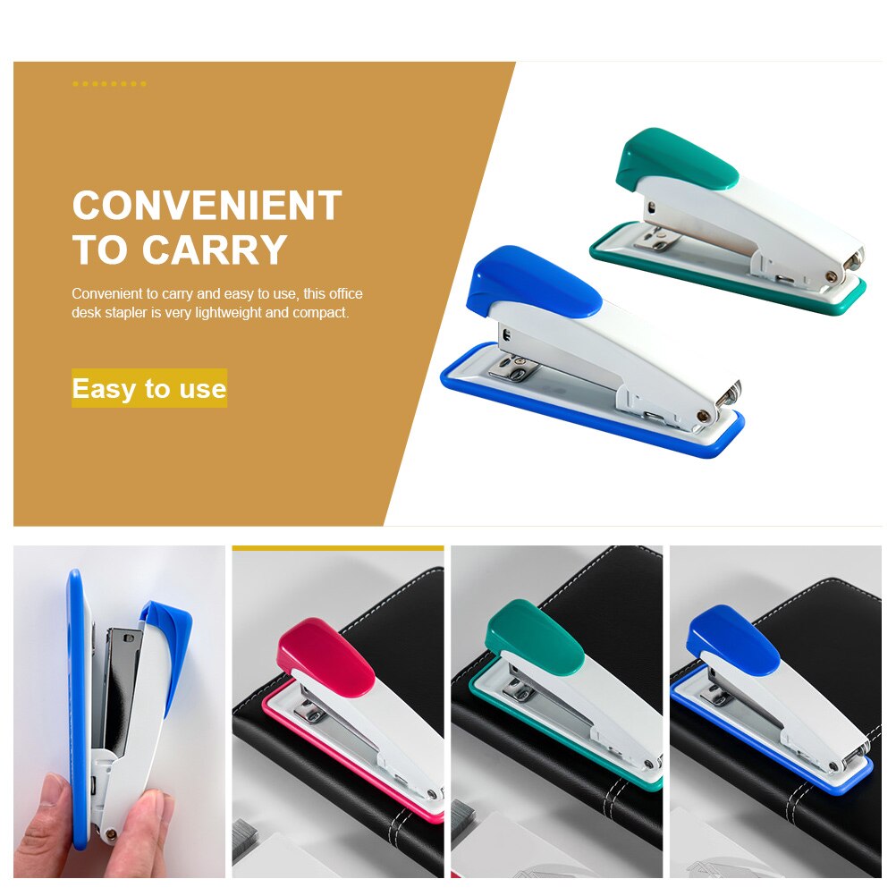 2Pcs Classic Medium Staplers Office Desk Staplers Book Binding Tool Portable Stapler