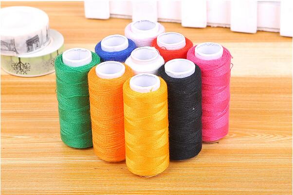 Rollo de hilo grueso para máquina de coser, hilo para coser A mano de poliéster de Color, 200 yardas por rollo