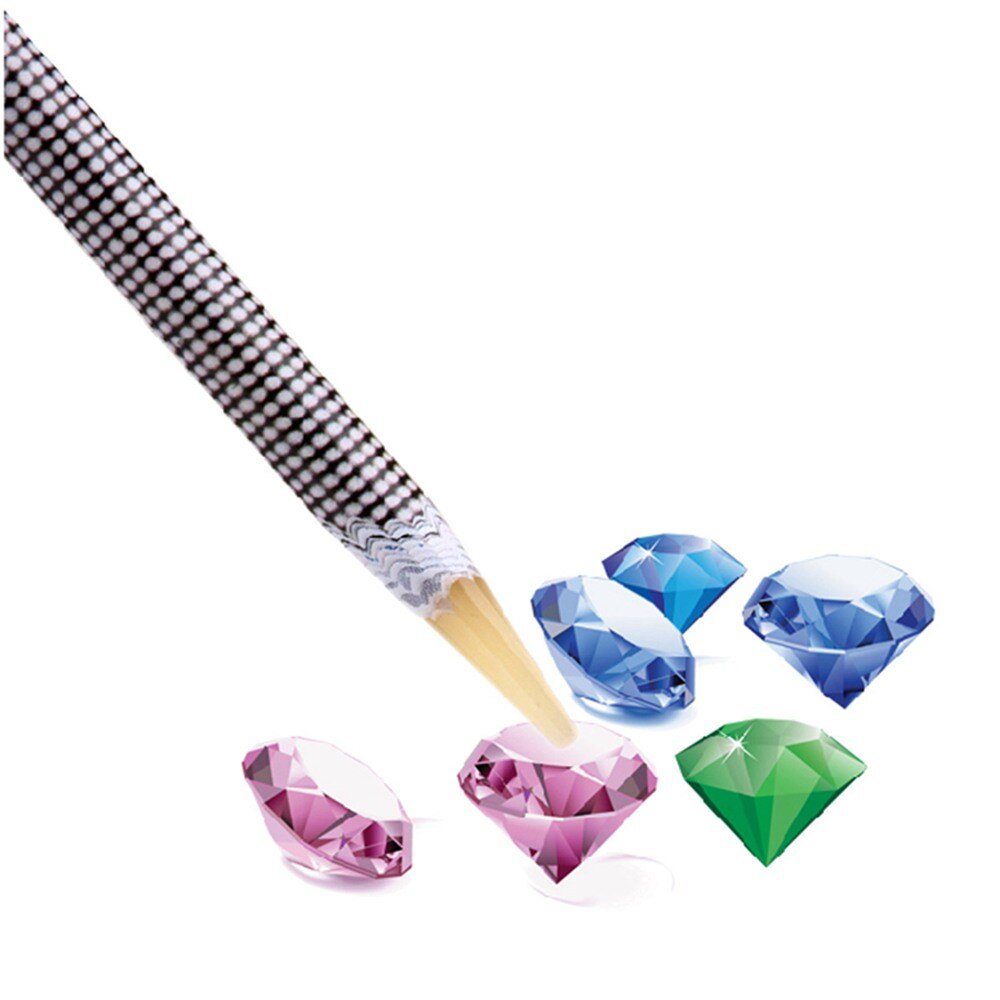 1 pc 10 cm Wax Pen Puntjes Potlood zelfklevende Rhinestones Gems Boren Picking Picker Tips Gereedschap DIY Salon nail Art Manicure