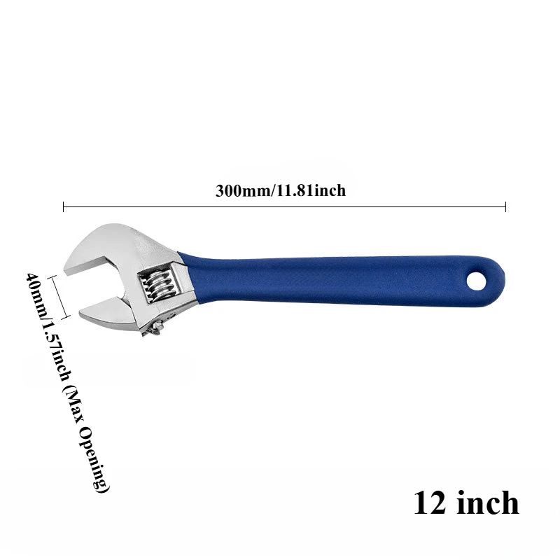 Verstelbare Engelse sleutel Multifunctionele universele sleutel Pocket Monkey Panner Grote opening Mechanische werkplaats Handreparatietool: Paars